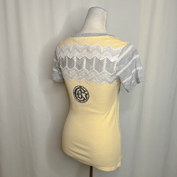 Crash & Burn Logo Shade Thermal Waffle T-Shirt Rhinestone Sequin Women's M NWT - Picture 10 of 11